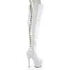Pleaser - ADORE3063 Cuissardes à plateforme - Blanc Product image